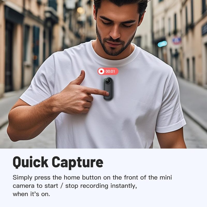 4K 1080P POV Camera Body Wearable Cam Smart Phone WIFI Camera - Image 6