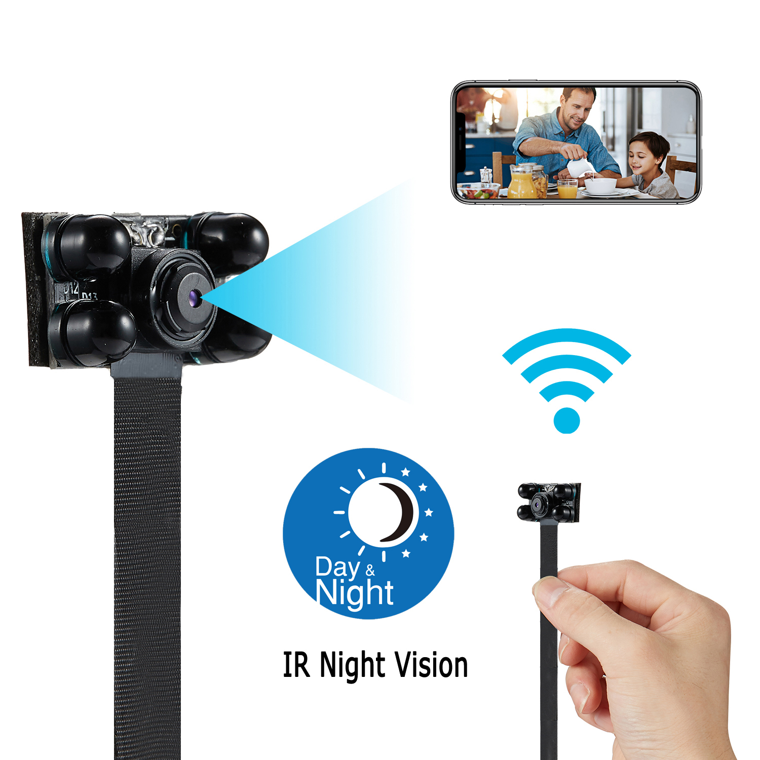 V4-B HD wifi clock ip camera, Smart phone and computer real time viewing and recording - Image 6