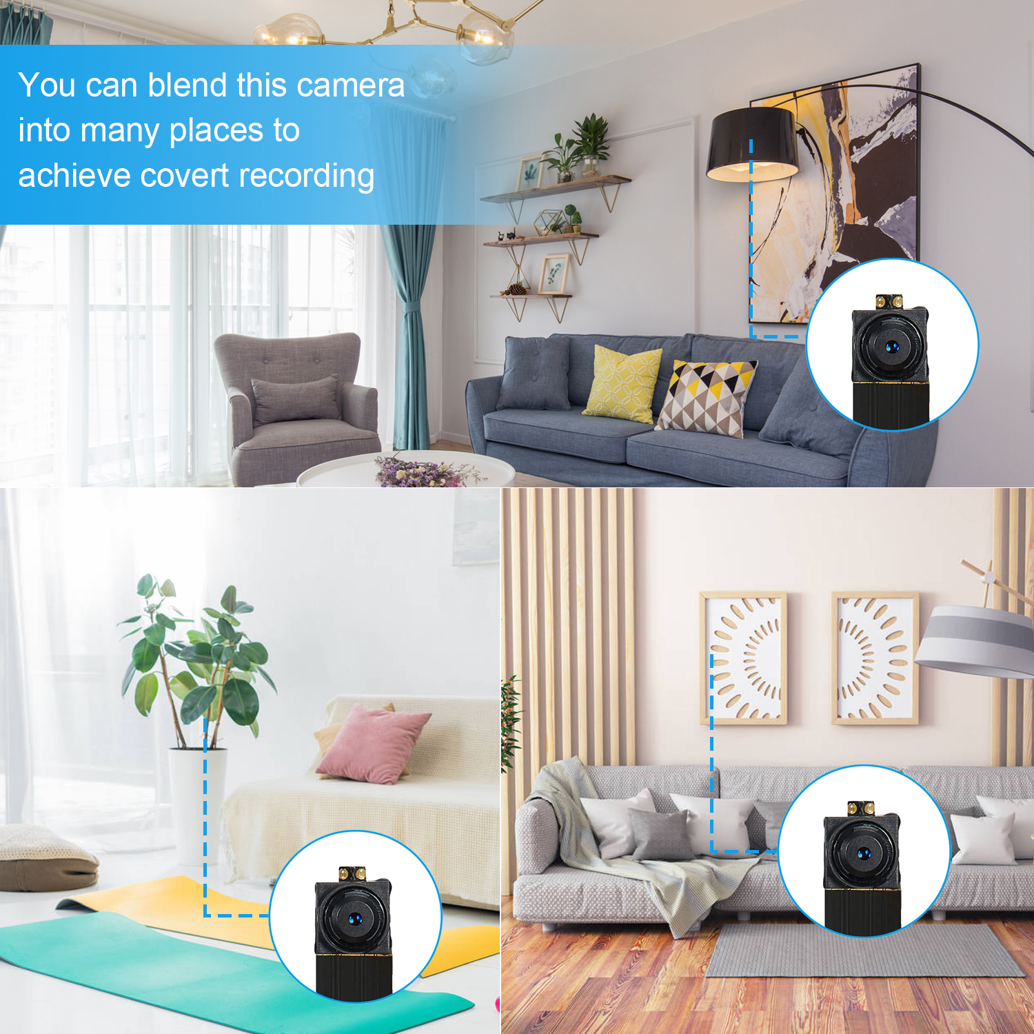 V6-A Mini Hidden Camera WiFi - Small Spy Cameras Wireless - Tiny Nanny Cam HD 1080P - Covert Home Monitoring - Security Surveillance Cams with Cell Phone App - Image 7