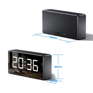 XA Clock WiFi Security Camera With 140 Degree Wide Angle Lens and Night Vision 2.5 and 5.8 GHZ