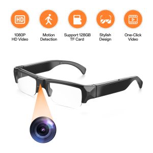 GL92: Full HD glasses camera, the camera lens is cleverly integrated into the frame, seamlessly capturing every detail.